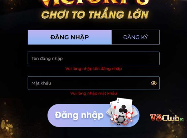 Hướng dẫn đăng nhập V8club