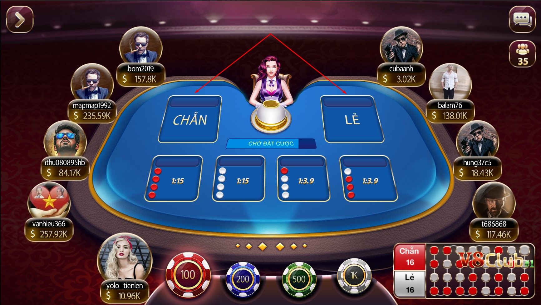 Có chiến thuật chơi hợp lý
