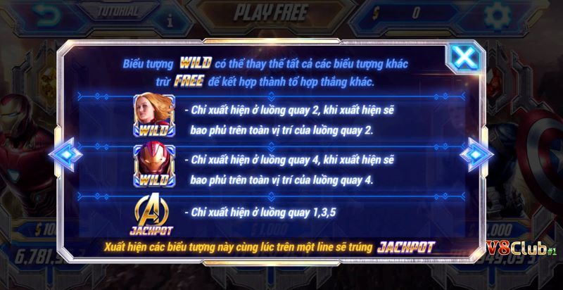 Luật chơi game nổ hũ Avengers V8Club Luật chơi game nổ hũ Avengers V8Club
