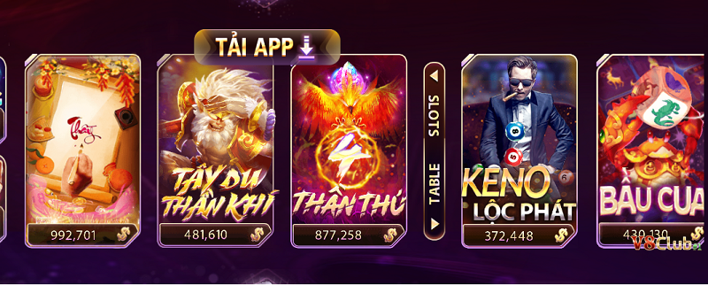 V8Club cung cấp nhiều tựa game quay hũ hot V8Club cung cấp nhiều tựa game quay hũ hot